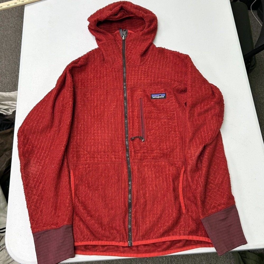 Patagonia R2 TechFace Hoody womans S Red Full Zip Fleece Jacket STY83730